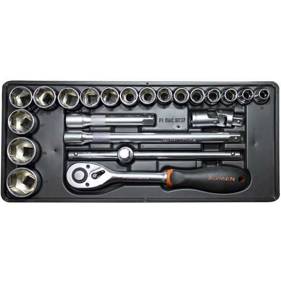 FIXMAN 22-pc 1/2" Dr.sockets & Accessories